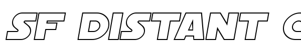 SF Distant Galaxy Symbols font preview